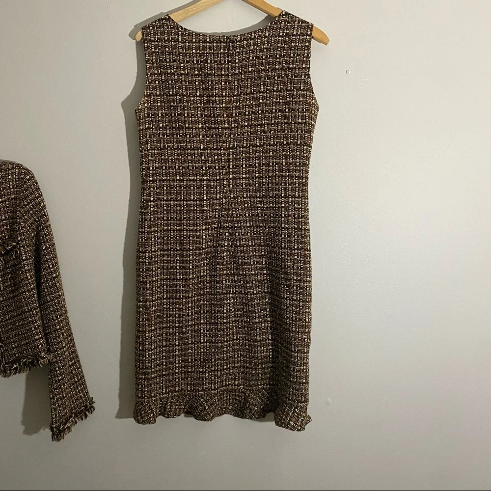 Adorable 90s Vintage JM Atelier Tweed Dress & Jacket Set - Picture 5 of 15